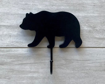 Bear nursery wall hooks for kids, Bear nursery decor, Nursery decorative wall hooks, Coat hook, Wall hanger - Bear