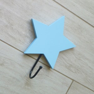 Star Nursery Wall Hook: Decorative Wooden Coat Hook