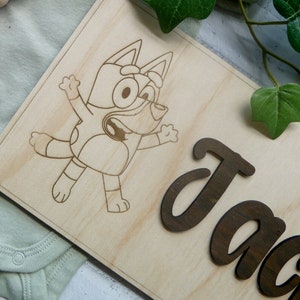 Bluey kids name sign, Bluey bedroom decor, Bluey, Bluey door sign, Bluey nursery decor, Bluey birthday