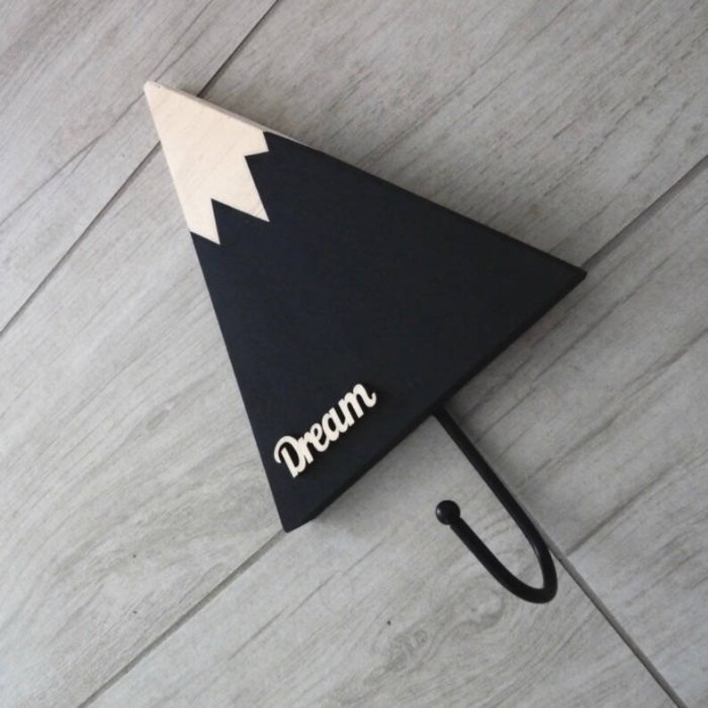 Wooden Mountain Wall Hooks Mountain Decor Kids Hooks Etsy Australia