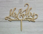 Mr and Mrs, Wedding Cake topper, Cake decorations
