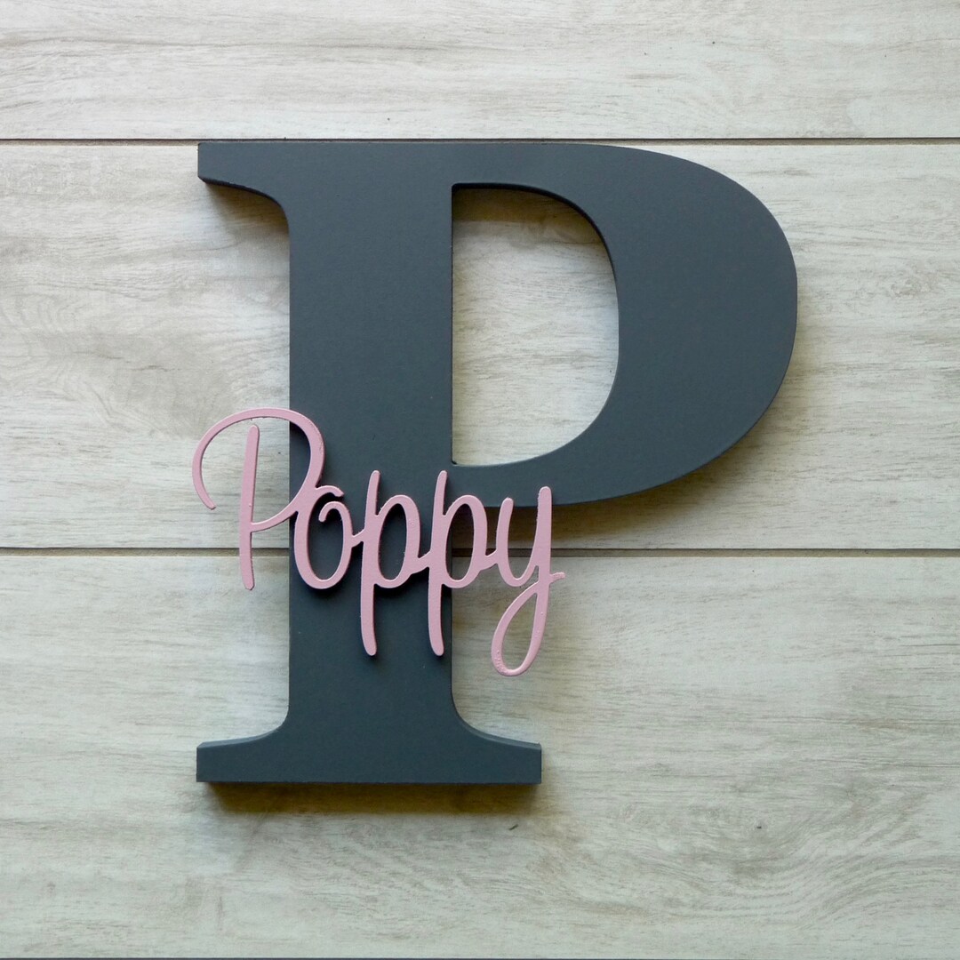 Wood Letters, Personalised Name Sign, Personalised Baby Gift, Wooden ...