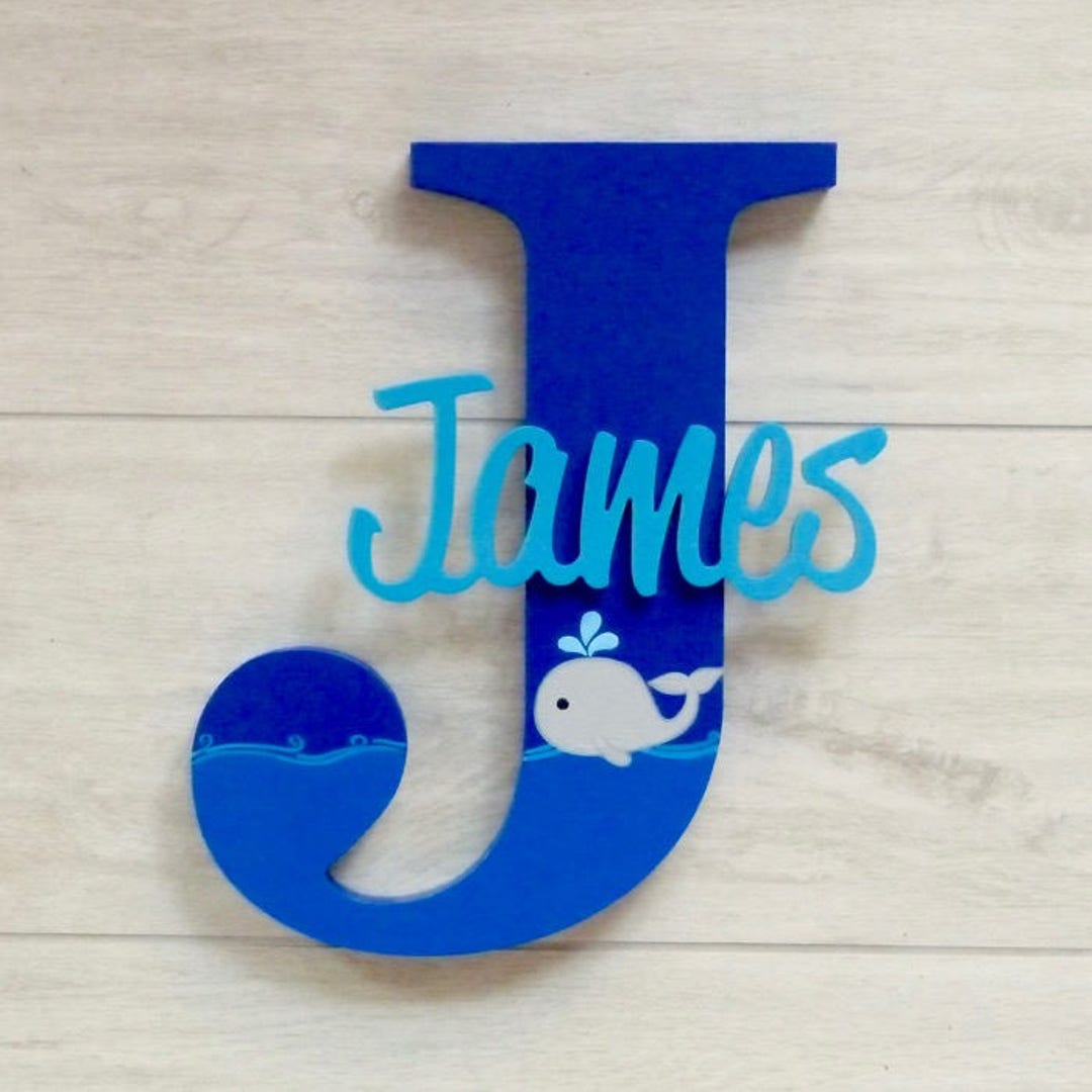 Wood Letters Nursery Letters Wooden Name Nursery Sign Baby Etsy
