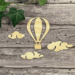 Hot Air Balloon Wall Motifs, Hot Air Balloon Nursery Decor, Laser Cut ...