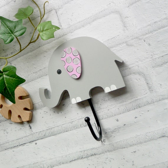 Elephant Wall Hooks for Nursery Kids Elephant Wall Hook Animal Wall Hook Elephant Coat Hook Elephant Nursery Decor Etsy