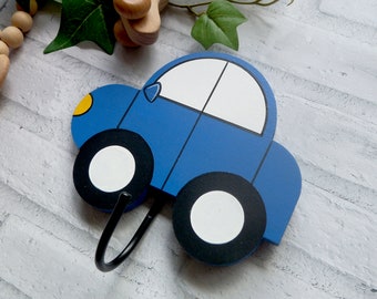 Car nursery decor, Car wall hooks, Kids room wall hooks, Kids wall hanger, Coat hooks, Transport nursery decor.