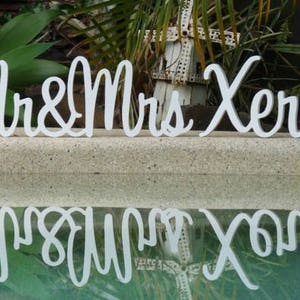 Wedding Sign, Mr and Mrs sign, Wedding table , Mr and Mrs wedding, Wedding name sign, Wedding reception, Wedding decoration image 10