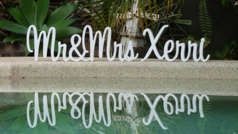 Wedding Sign, Mr and Mrs sign, Wedding table , Mr and Mrs wedding, Wedding name sign, Wedding reception, Wedding decoration image 10