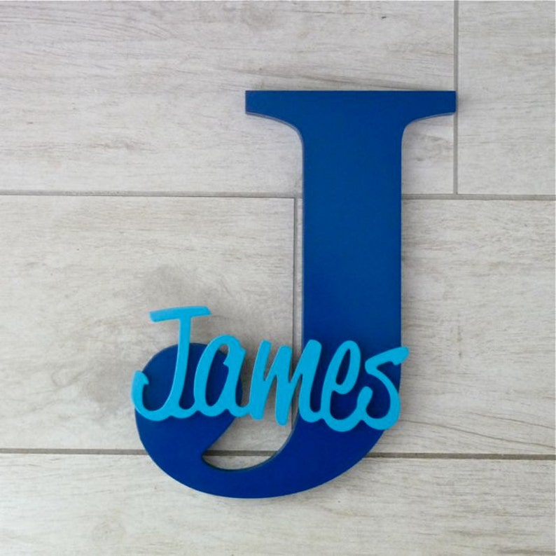 Baby name sign Personalised gift Wooden name Wood letters for nursery