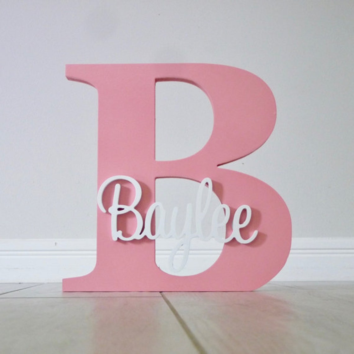 Wood letters Nursery letters Personalised letter Wall Etsy