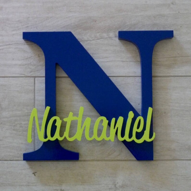 Baby name sign Personalised gift Wooden name Wood letters for nursery