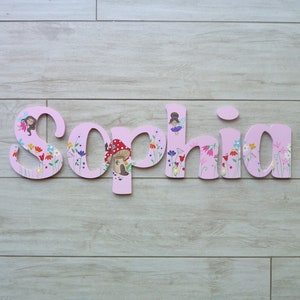 Fairy name sign, Fairy garden door sign, Fairy wall decor, Fairy nursery decor, Fairy garden nursery, fairy name plaque, Fairy bedroom
