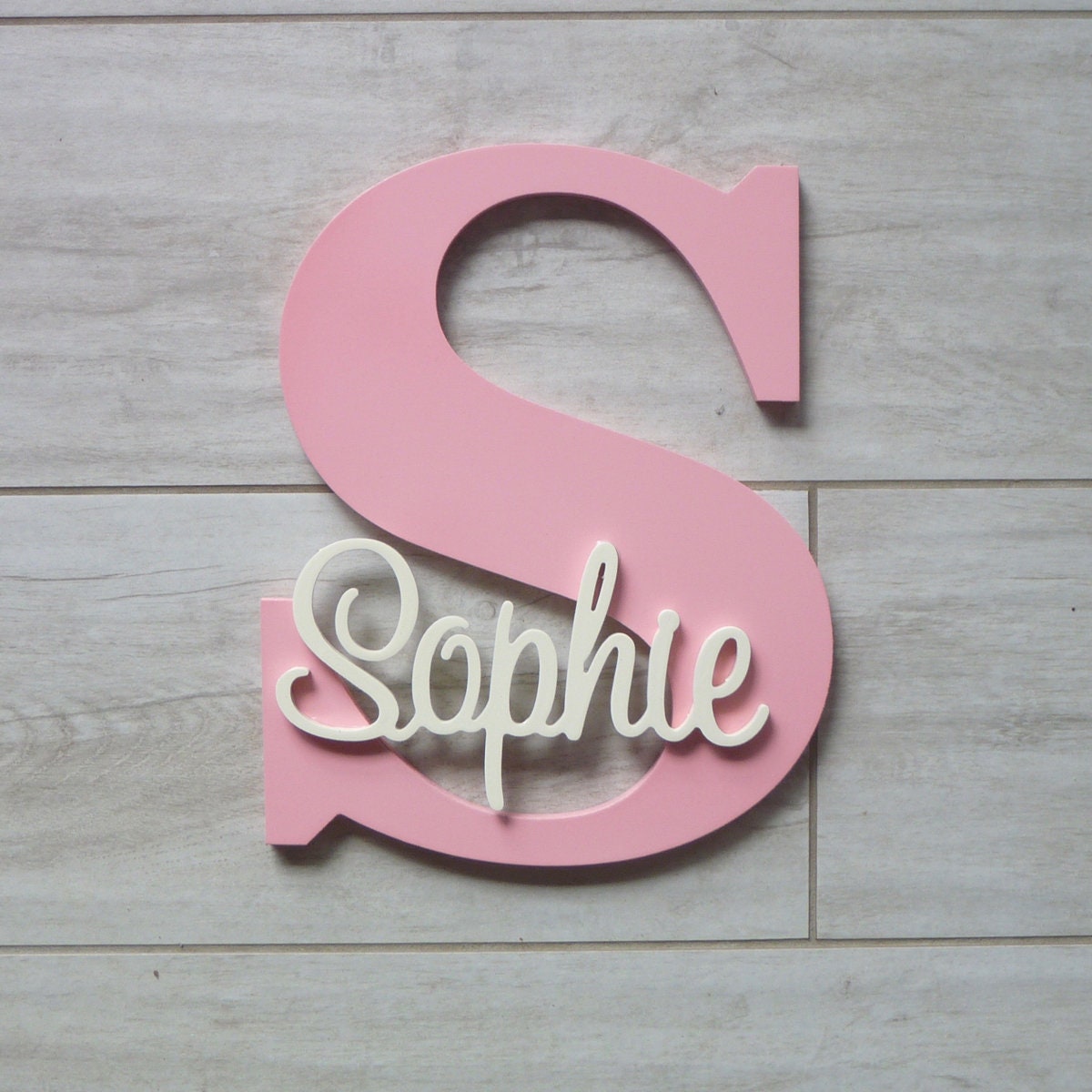 Wood letters Nursery letters Personalised letter Wall Etsy
