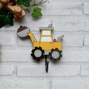 wall mounted digger hook with metal fixture