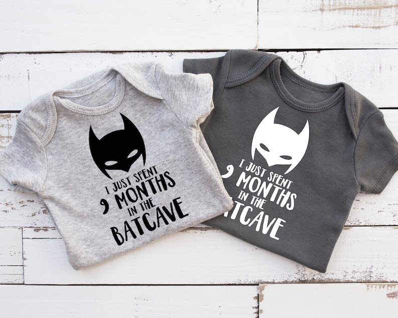 I just spent 9 months in the Batcave Batman Onesie