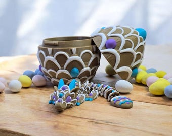 3D-gedruckter Zucker-Plätzchen-Drache: Ostern Frühling Dekor