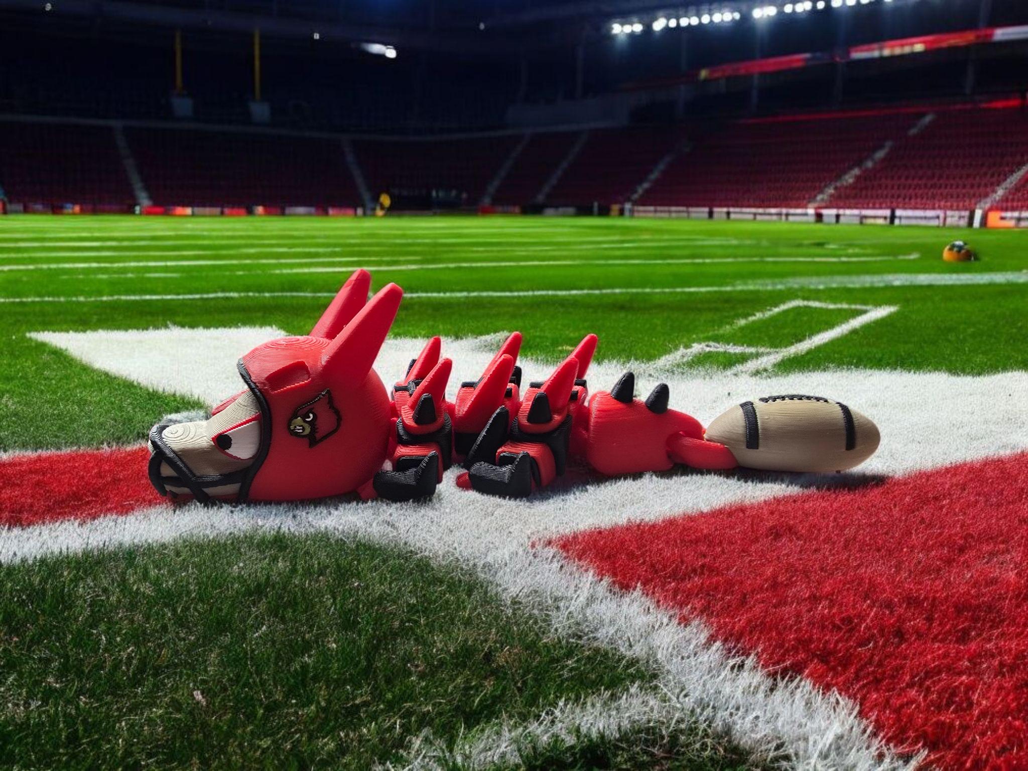 Sports Dragon: Custom Team Colors, Articulated PLA - Etsy