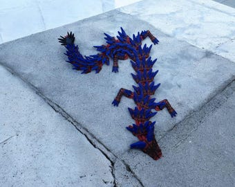 3D Printed Spider Hero Dragon: Articulated PLA Figurine