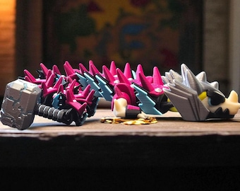 Dragón Dios del Trueno / Dragón articulado impreso en 3D