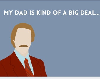 Anchorman Father's Day Card