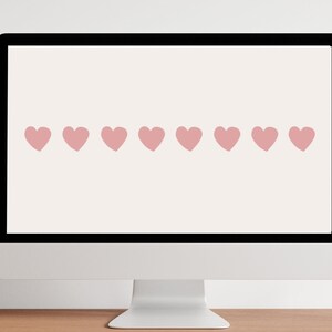 Small Hearts Valentine&#39;s Day Desktop Wallpaper