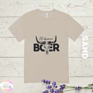 Afrikaner Boer T-Shirt: South African Heritage Bull Skull Graphic