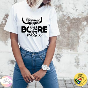 Afrikaner Boere Meisie T-Shirt: South African Heritage Tee