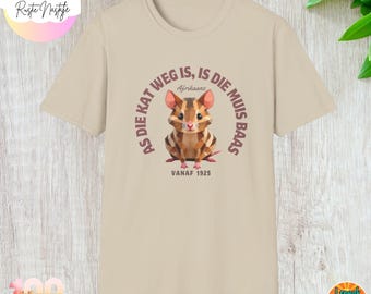 Camiseta de ratón divertida: humor sudafricano, refrán afrikáans