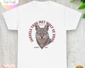 Camiseta divertida de Afrikaans Jakkels: regalo de cumpleaños sudafricano