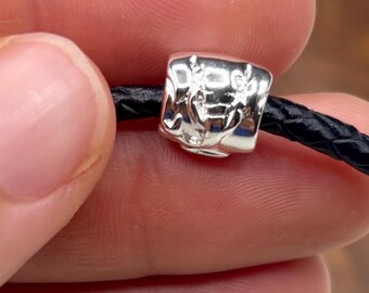 Sterling Silver “Elephant” Spacer Bead// 925 Sterling Silver 10mm Pandora Style Bead//