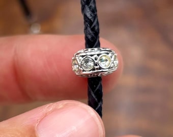 Sterling Silver Spacer Bead// 925 Sterling Silver 10mm Pandora Style Bead//