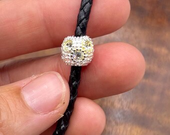 Sterling Silver Spacer Bead// 925 Sterling Silver 10mm Pandora Style Bead//