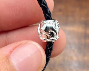 Sterling Silver “Dolphin” Spacer Bead// 925 Sterling Silver 10mm Pandora Style Bead//