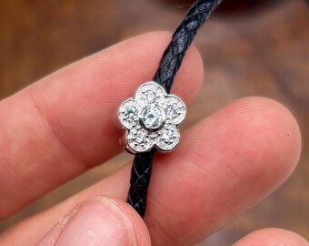 Sterling Silver Spacer Bead// 925 Sterling Silver 10mm Pandora Style Bead//