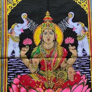 Vintage Lakshmi Wandteppich