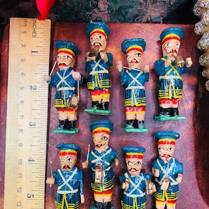 Mini Marching Band- set of Unique Tiny Musicians~ Holiday Decor
