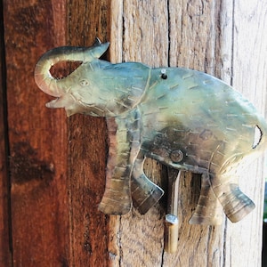 Gancio vintage a forma di elefante: gancio in metallo per cappelli, asciugamani, gioielli ecc.