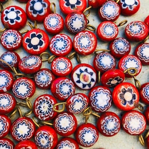 30 pcs~Handmade Assorted Glass Beads ~DIY jewelry/art supplies~set of unique beads
