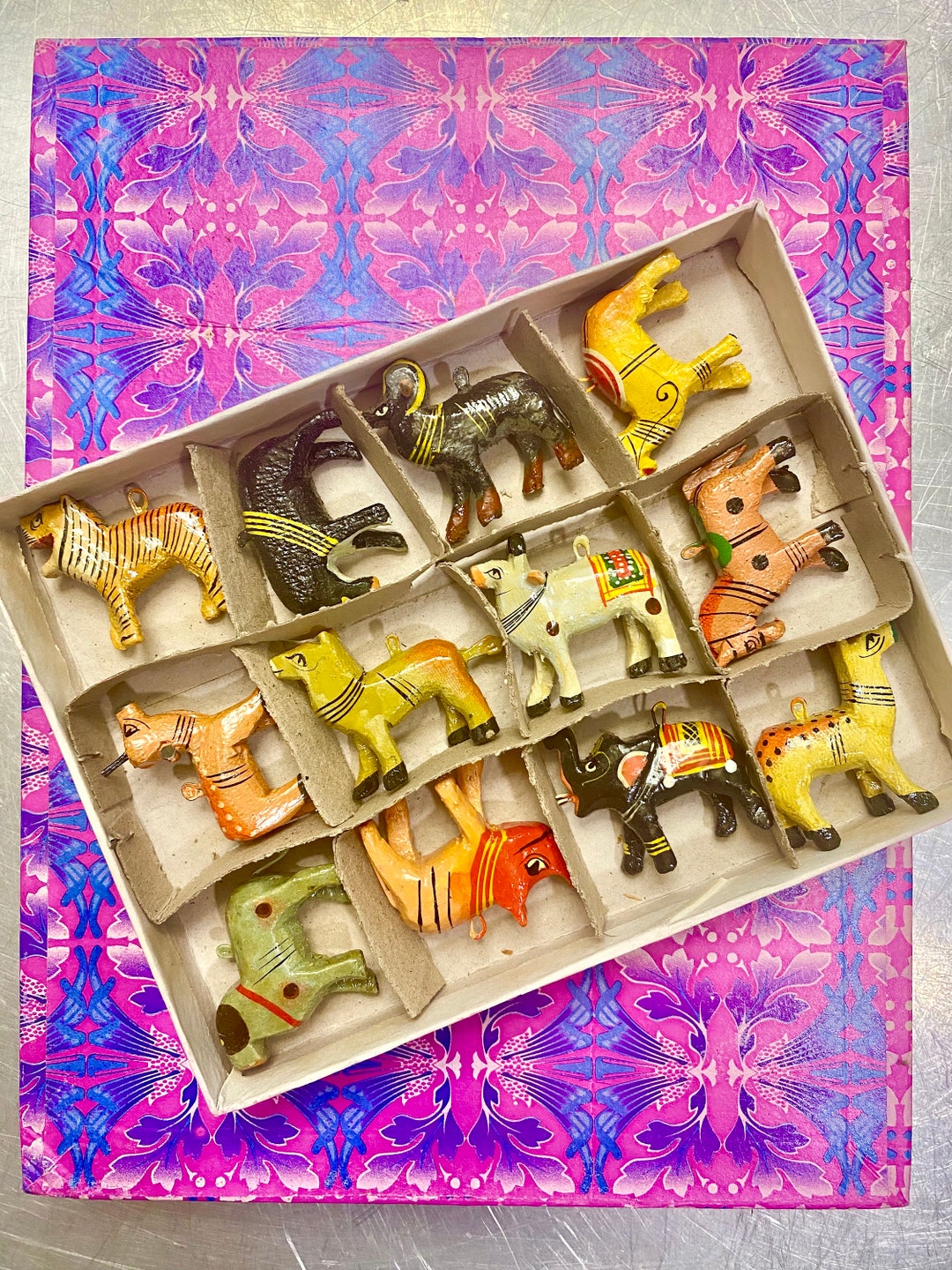 set-of-12-2-wooden-animal-figurines-hand-carved-painted-animals