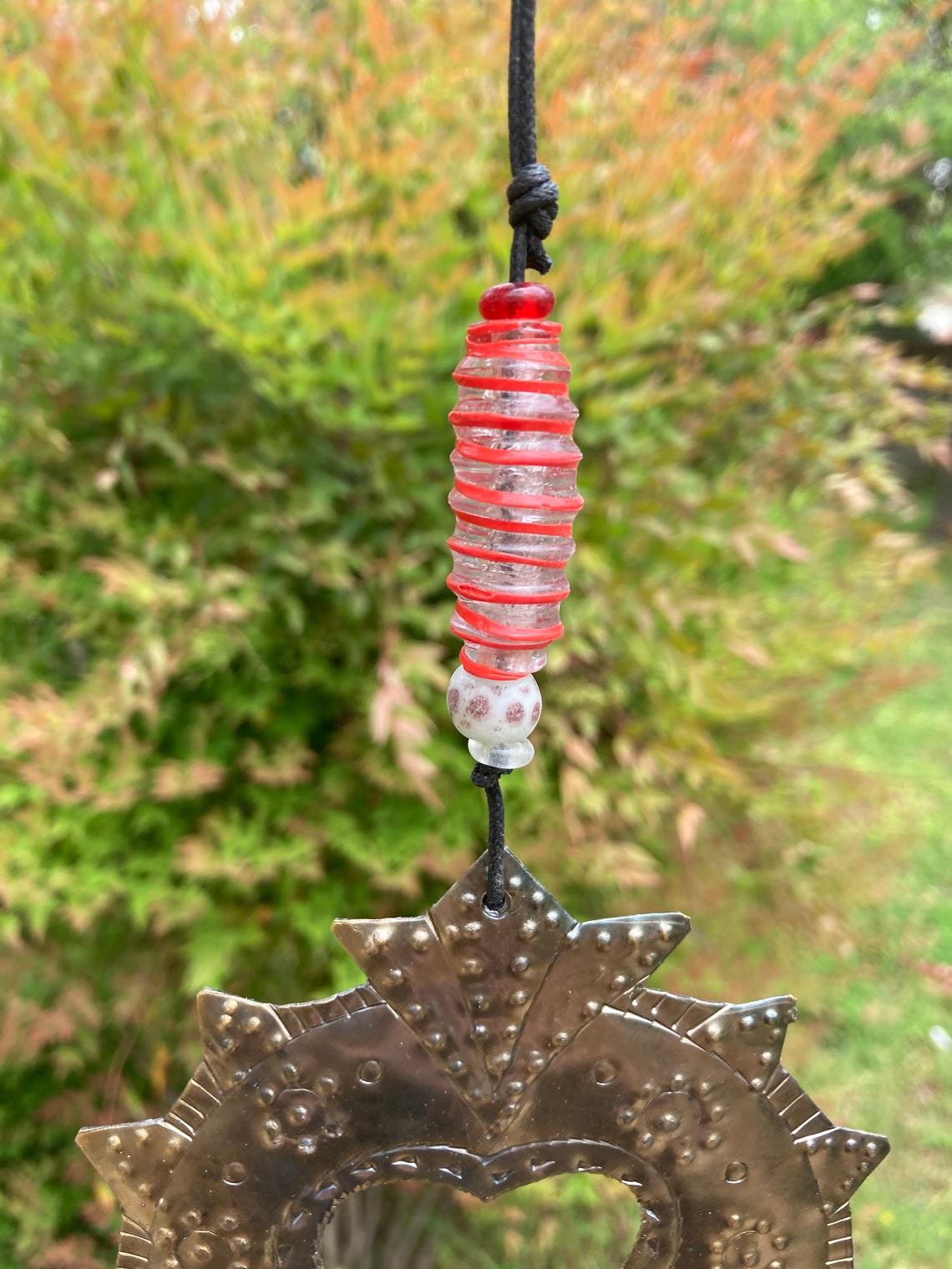 Vintage Sacred Heart Bell ChimeHandmade Garden Art Etsy