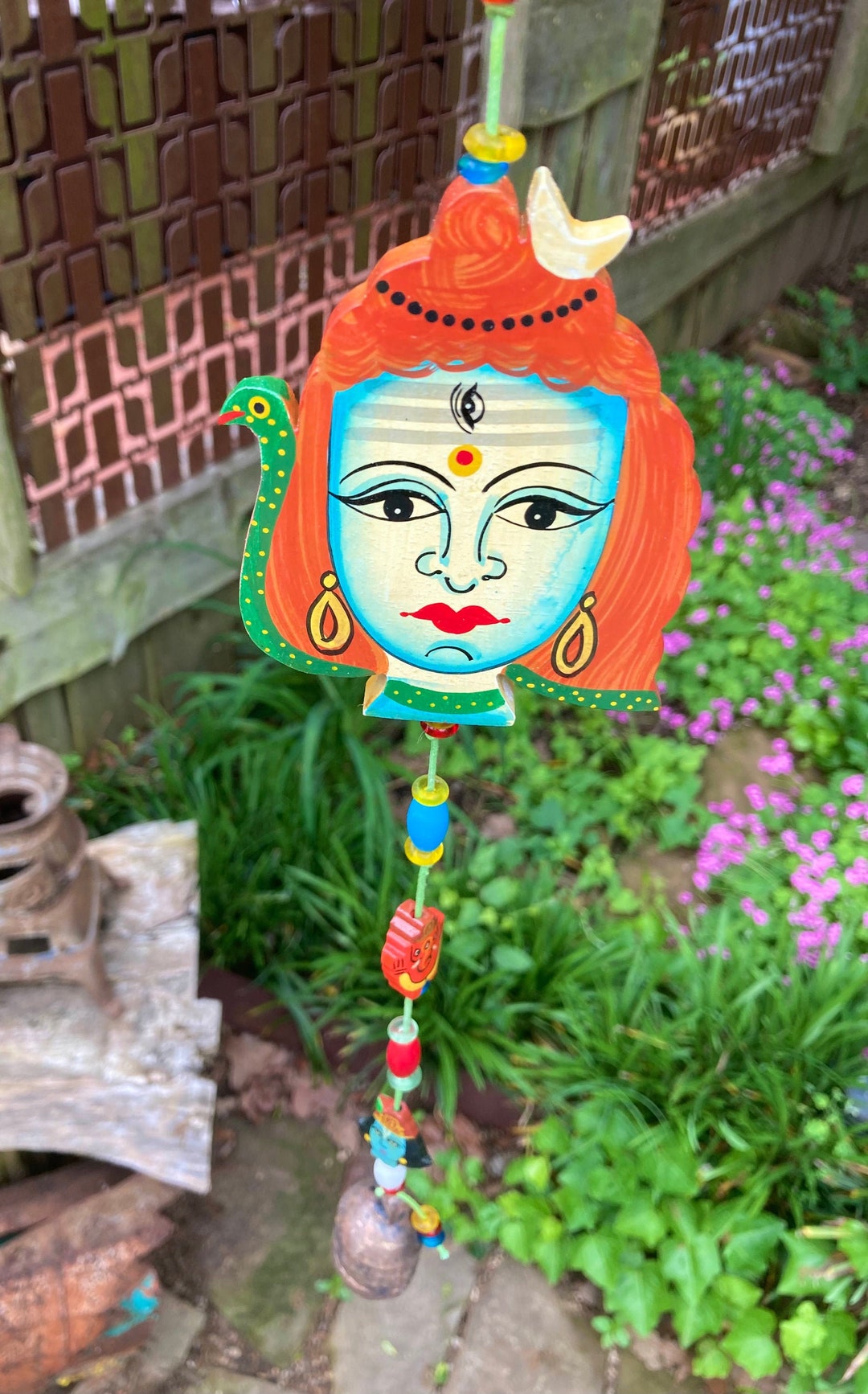 Goddess Manasa Beaded Bell Chime Etsy