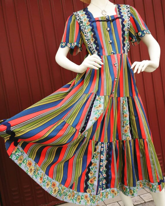 1980s Dirndl Salzburg vintage dress