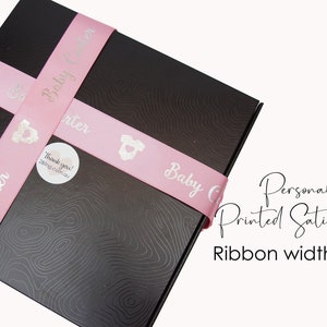 25mm Custom Personalised Printed Satin Ribbon, Wedding ribbon, Ribbon branding, your owned logo, Made in AUSTRALIA