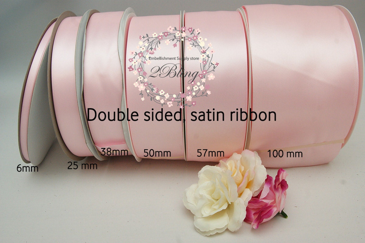 Very Wide Ribbon Double Sided Satin Ribbon | 100mm Wide 4 Inch Wide | 2 Meters | Wedding ...