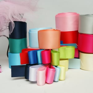 38 mm 1.5 inches wide | 2 meters | Double Sided Satin Ribbon, Wedding ribbon, Gift wrapped, DIY bombonieres, party favour