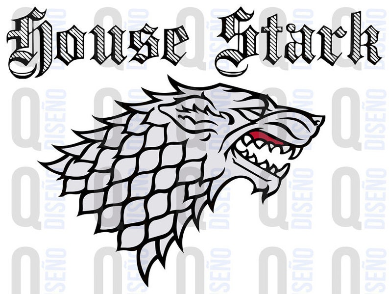 House Stark Digital File House Stark Logo Game Of Thrones Etsy