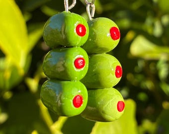 Olive Essen Ohrringe