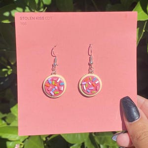 Crumble Cookie Sugar Cookie Earrings | Food Jewellery | Dessert Gift Earrings