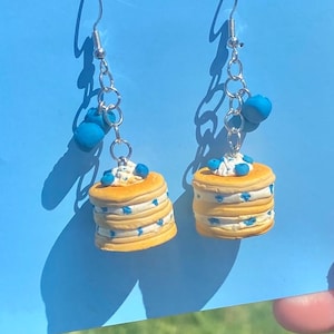 Blueberry Pancake Earrings