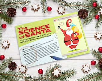 Science of Santa Infographic Christmas Card (10-pack)